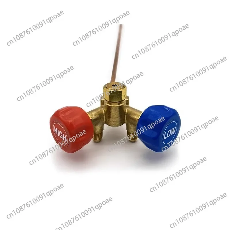 Special Valve For Refrigerant Recovery QF-13F High And Low Pressure Horn Valve Explosion-proof Switch 30CM Long Copper Pipe