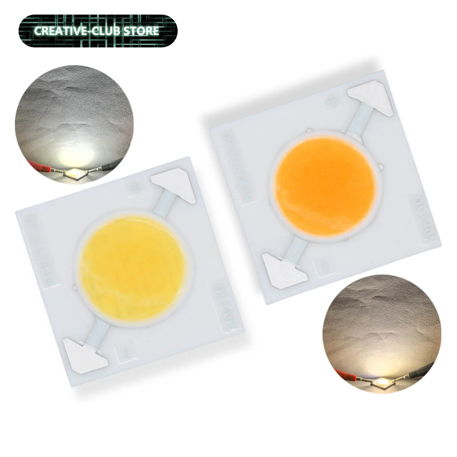 

Светодиодные лампы COB, бусины 3 Вт, DC3V, 1000 мА, Ra80 2700 К, 5000 К, керамическая подложка, фонарик «сделай сам», светодиодная лампа, прожектор, светодиодный чип COB