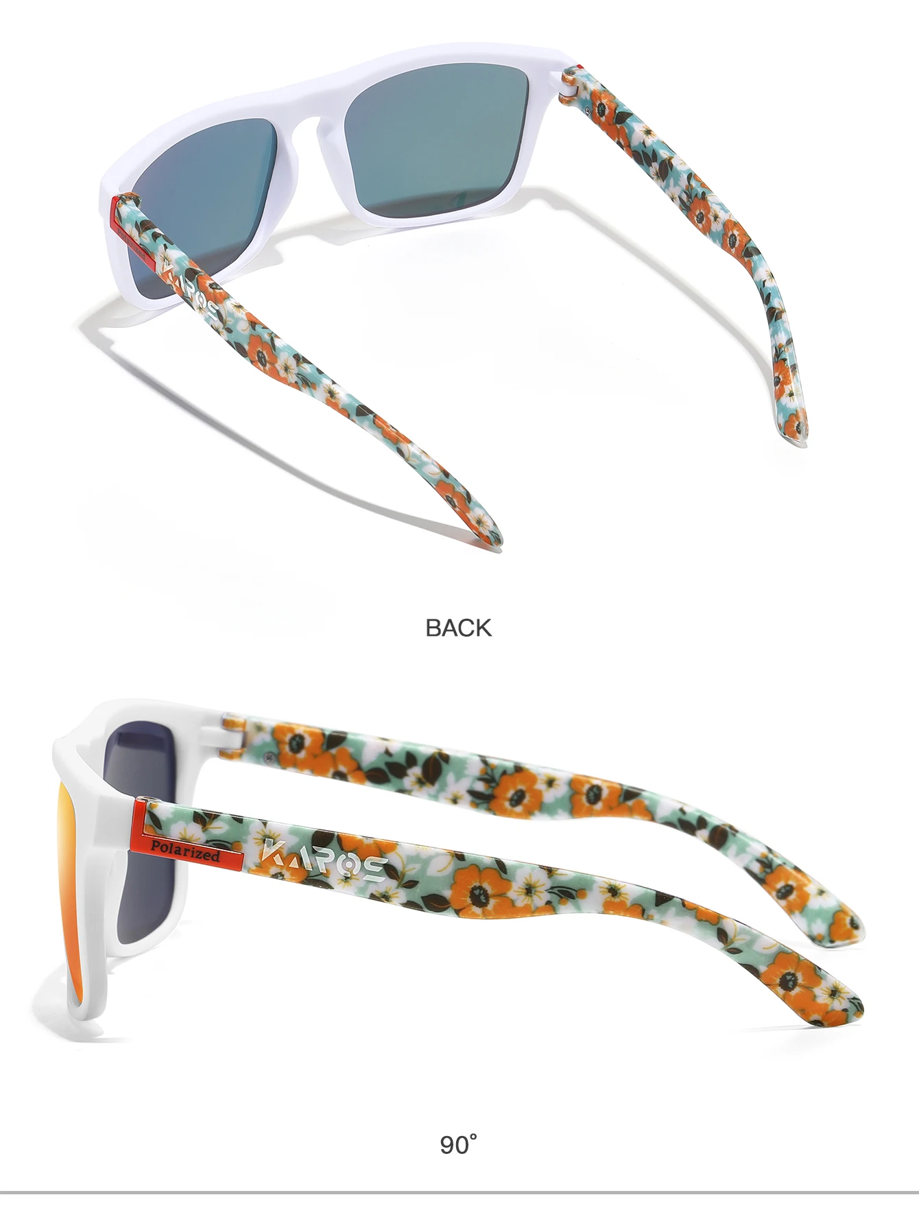 KAROS Männer/Frauen Polarisierte Sonnenbrille Quadratischen Spiegel Marke Design Luxus UV400 Sonnenschirm Unisex Angeln Fahren Radfahren Wandern – Detail 6