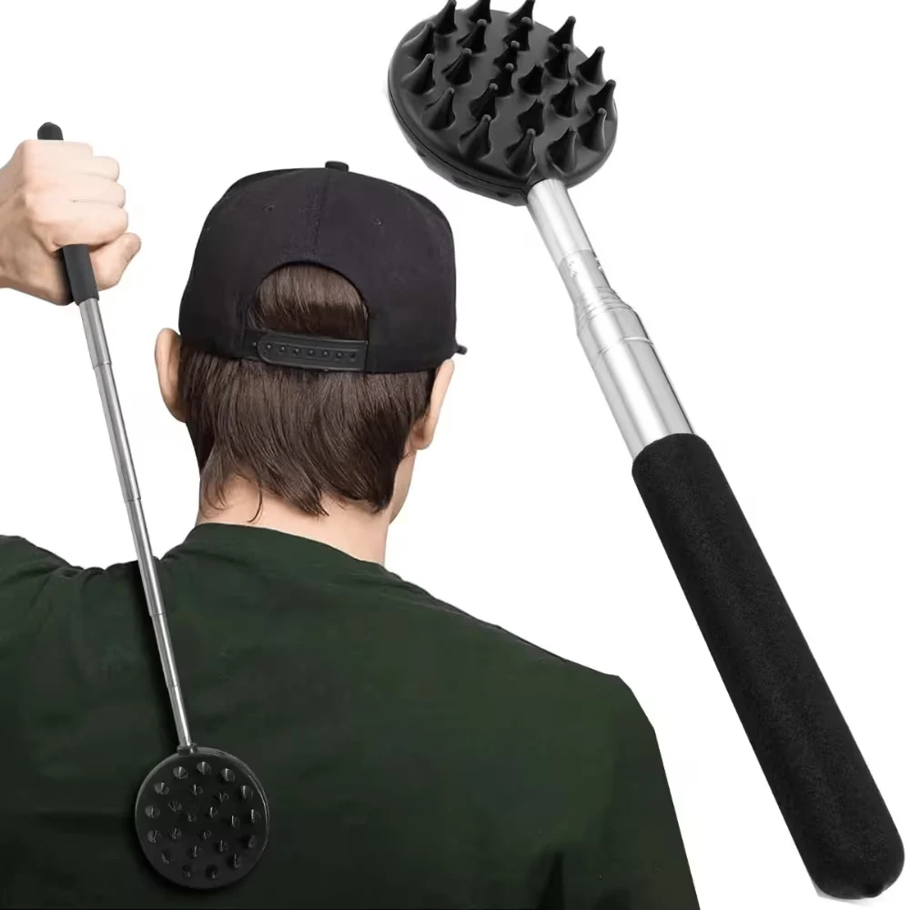 

Adjustable Body Scratcher - Cactus Style Back Massager, Skin-Friendly PVC Itching Stick, Personal Care Tool for Men Women