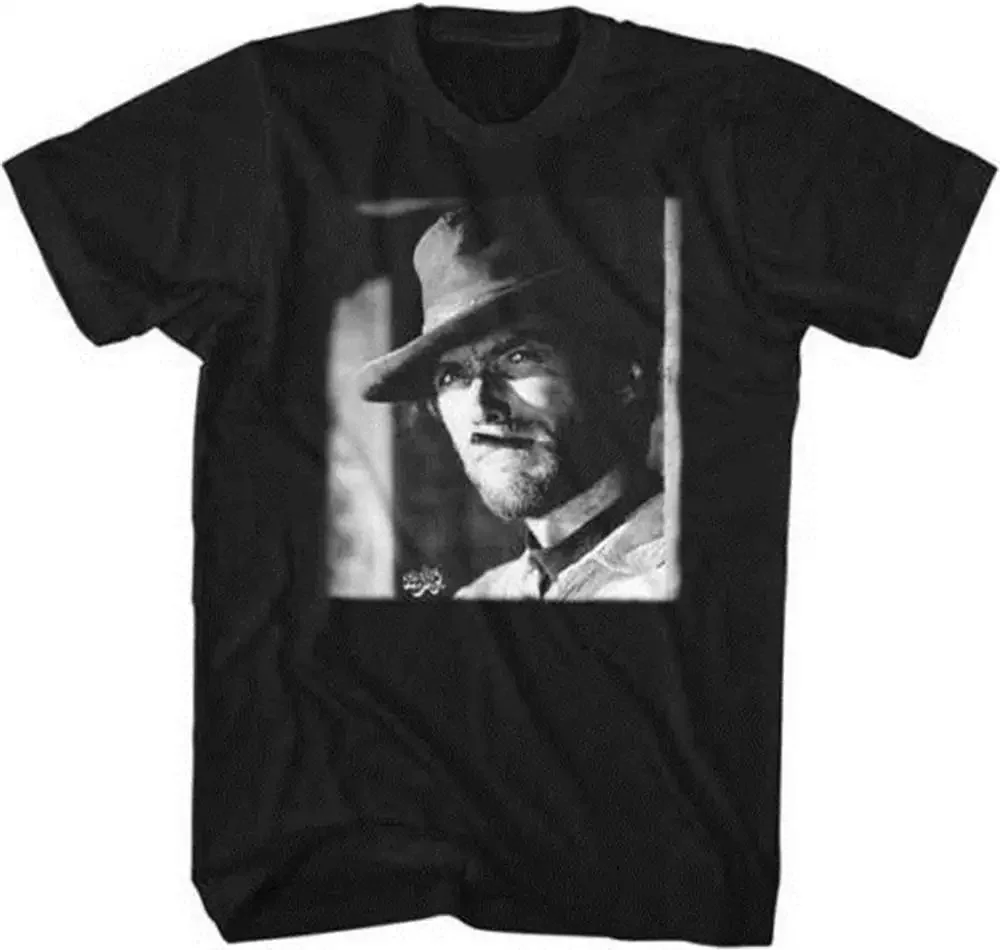 Clint Eastwood Smoking Cigar Adult T Shirt Newest 2018 Men'S Fashion Print T-Shirt Mens Short Sleeve Hot Top Tee 2019 Unisex Tee
