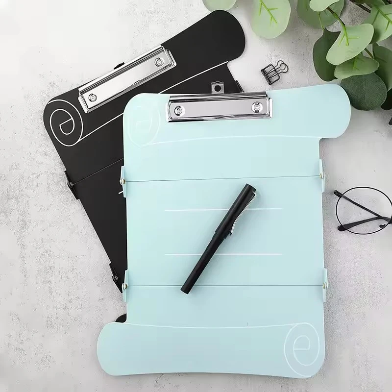 

A4 Nurse Folder Folding Clipboard Portable Writing Board 2/3 Layers Secure Paper Grip For Documents Hand Folders
