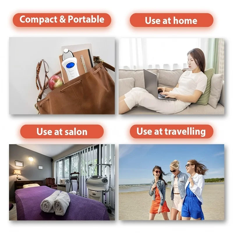 Microstroom gezichtsapparaat Anti-aging huidtoner Lifting Rimpelreductie Magnetische kop Serum Infusie Oplaadbaar schoonheidshulpmiddel