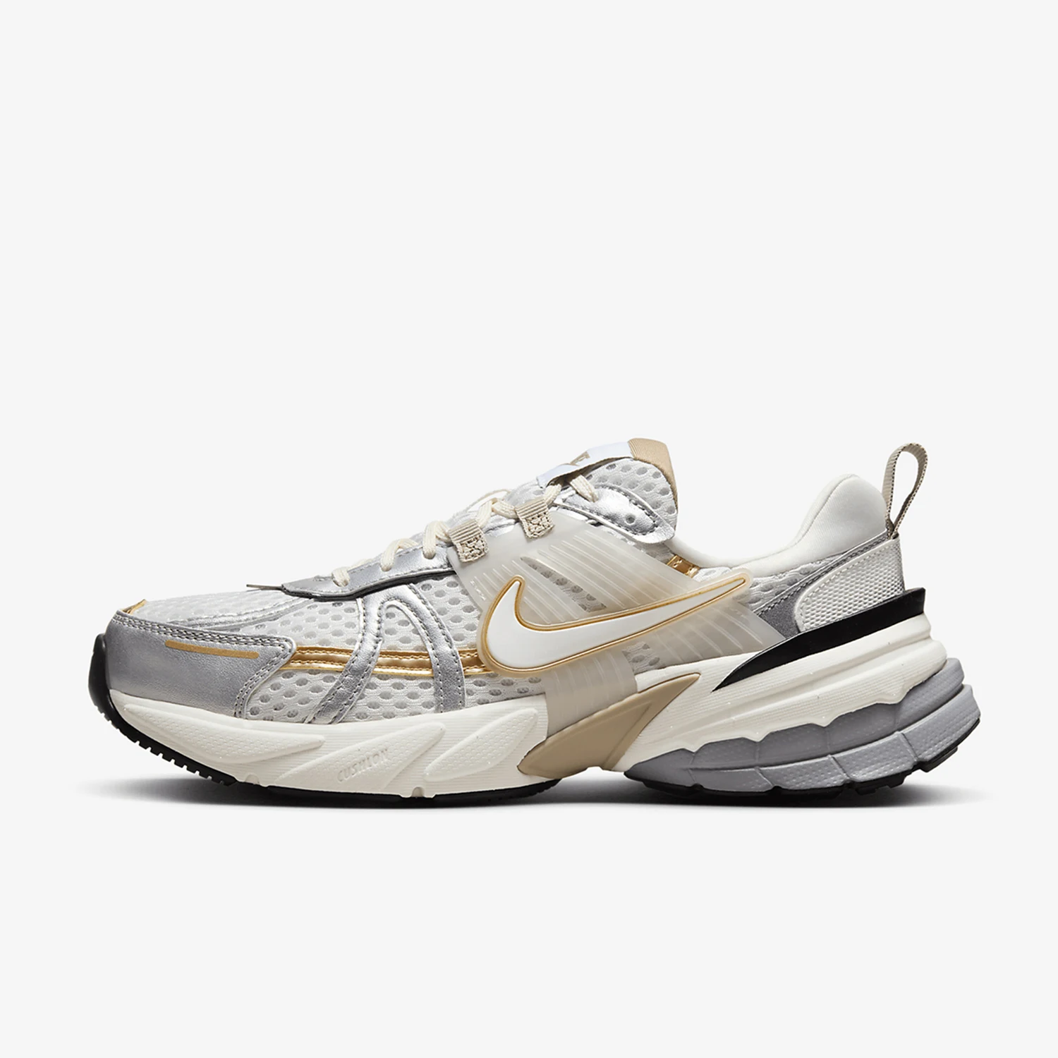 حذاء الجري Nike Official Authentic V2K Run للرجال والنساء ذو الرقبة المنخفضة المتينة HJ7245-100