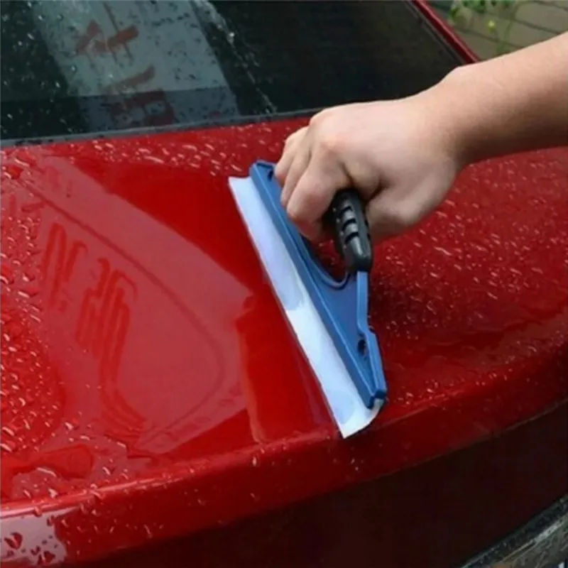 Escurridor práctico de silicona suave sin arañazos, herramientas de envoltura de coche, limpiaparabrisas de ventana de agua, hoja de secado,