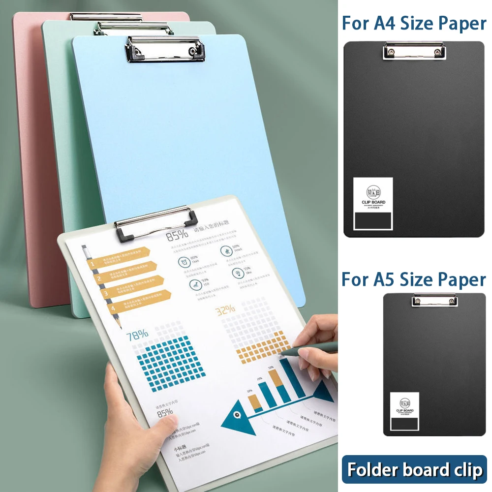 

Clipboard 120 Sheets Paper Foldable A4 Clip Board Clipboard Paper Holder Clipboard Profile Clipboard A4 A5 Splint Folder Nursing