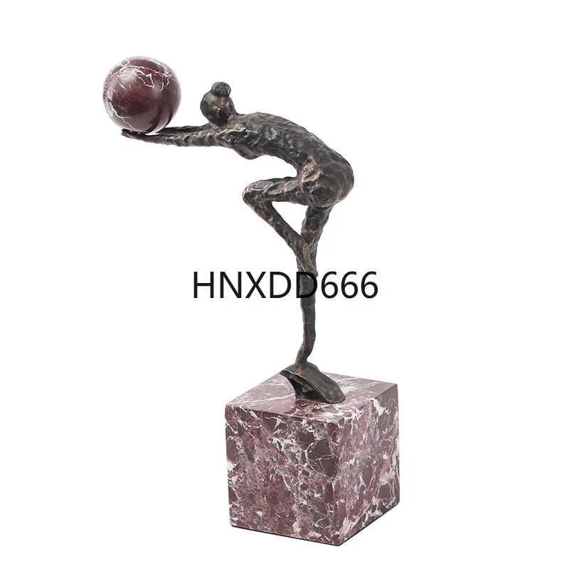 Sports Gymnastics Character Ornament Creative Home Office Study Metal