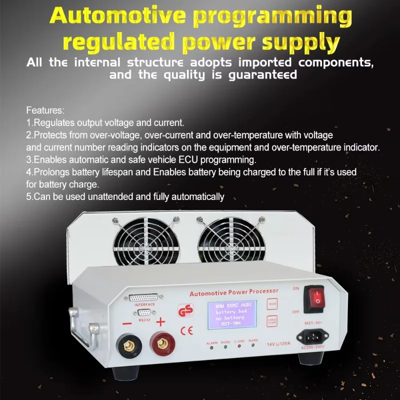 MST-90+ Universal Car Battery Voltage Regulator & Charger for Bmw Ecu Coding Power Stabilizer