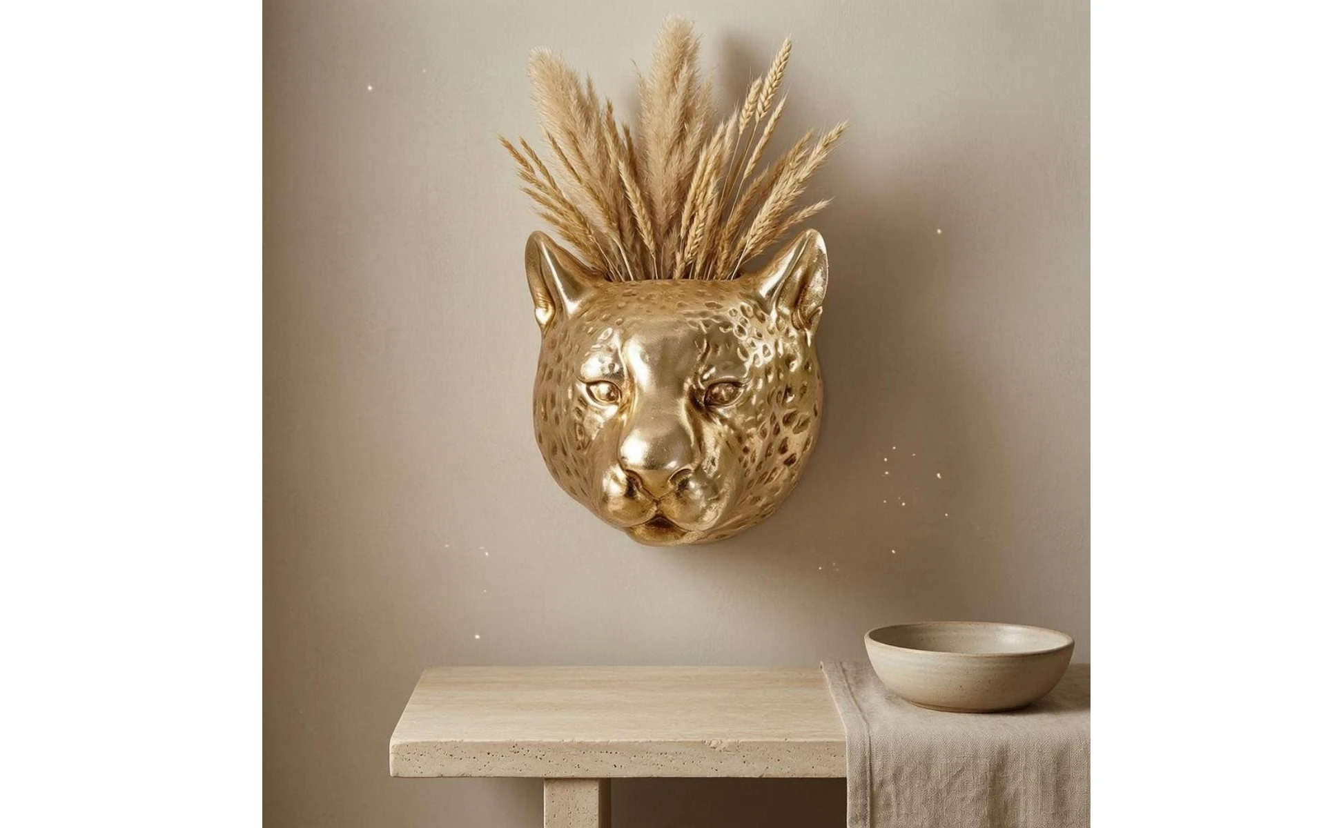Leopard Head Planter Spotted Animal Head Planter Animal Face Flower Pot Open Top Home Decor Sturdy Leopard Head Planter Spotted Animal Head Planter Animal Face Flower Pot Open Top Home Decor Sturdy