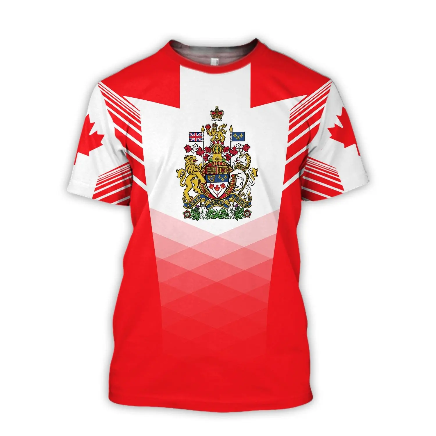 Canada T-Shirts Canadian Flag Maple Leaf 3D Print Tees Men Women Streetwear Fashion Oversized T  Men Casual Daily Clothing Tops