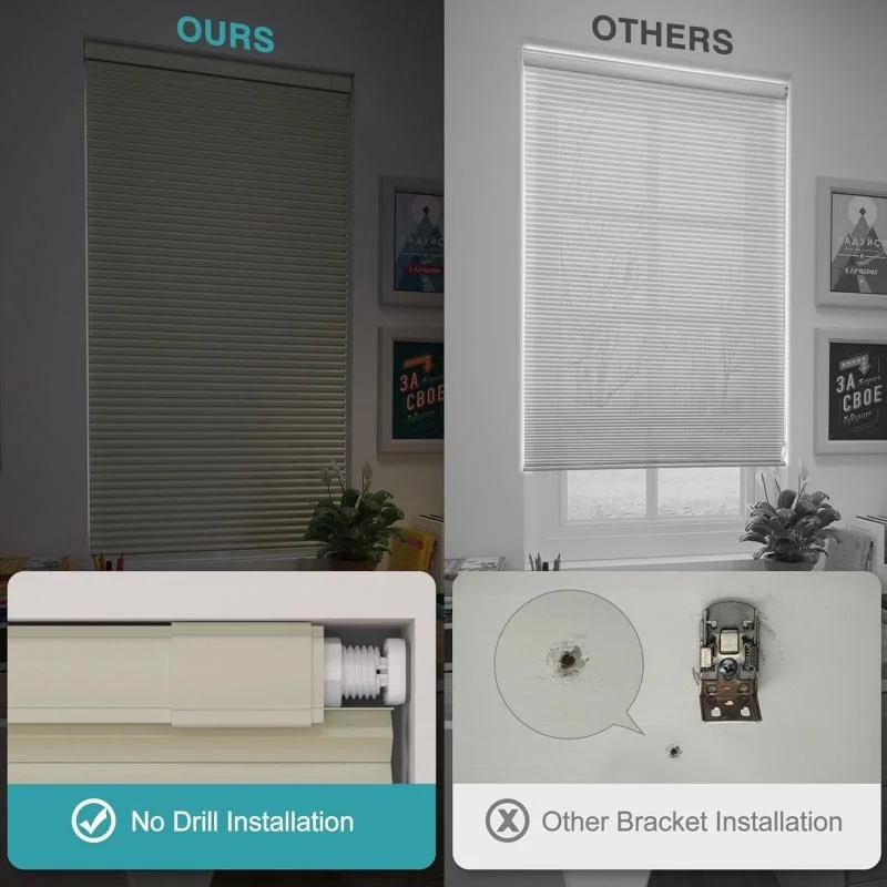 مخصص لا الحفر لا أدوات اللاسلكي التعتيم الحراري معزول ظلال الخلوية لغرفة المعيشة غرفة نوم #3