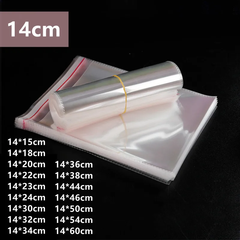 

500/1000 шт., прозрачные пакеты для ювелирных изделий, 14 см
