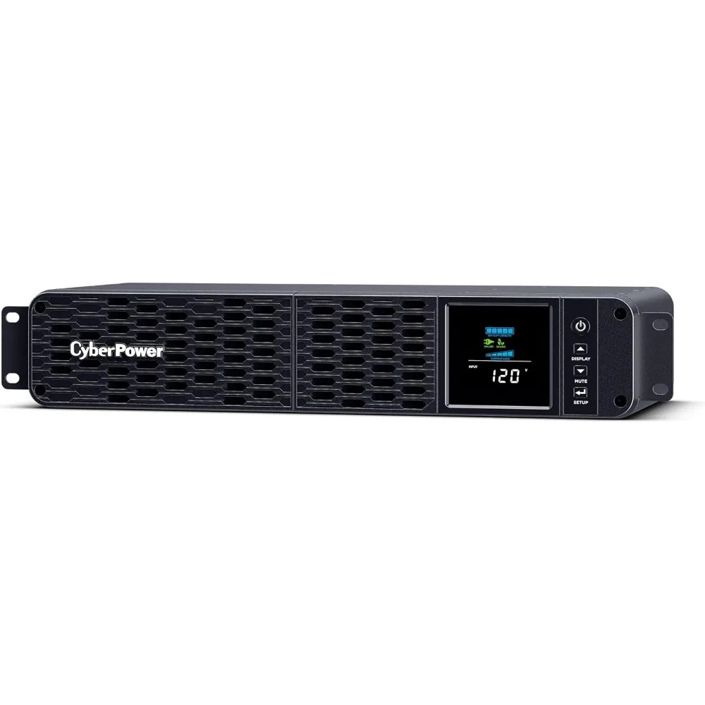 CP1500PFCRM2U PFC Sinewave UPS System, 1500VA/1000W, 8 Outlets, AVR, Short Depth 2U Rackmount