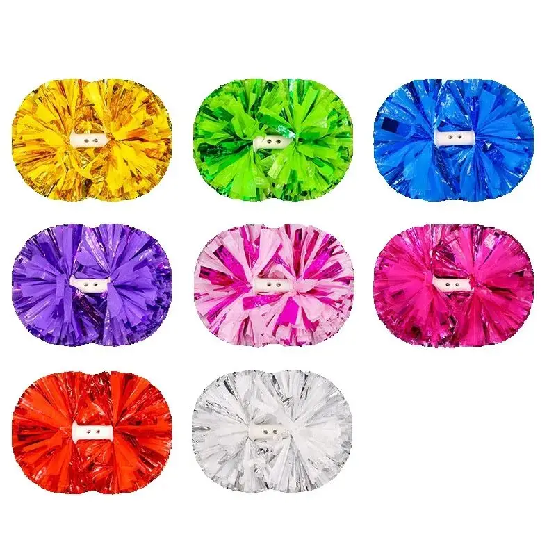 1 pair Sports Cheerleading Pom Poms Game Cheering Flower Ball Match Vocal Dance Party Club Decorator Come On Props