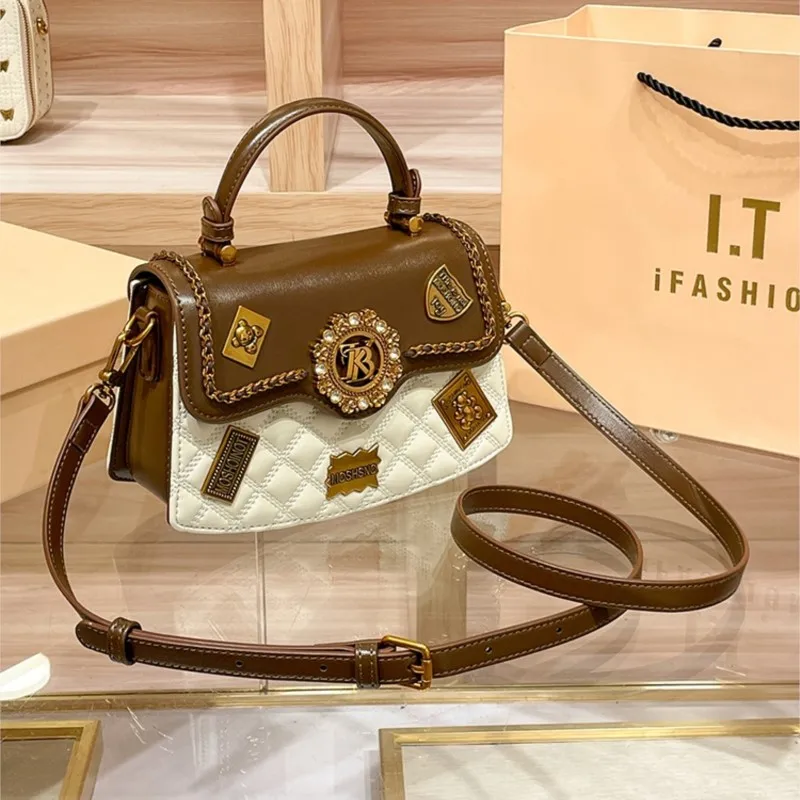 Women's handbag designer brand handbag women's 2024 new spring/summer high-end texture single shoulder crossbody