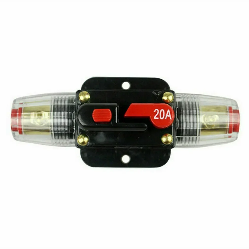 

Автоматический выключатель 12В/24В постоянного тока с ручным сбросом и встроенным держателем предохранителя для защиты от перегрузок и электробезопасности