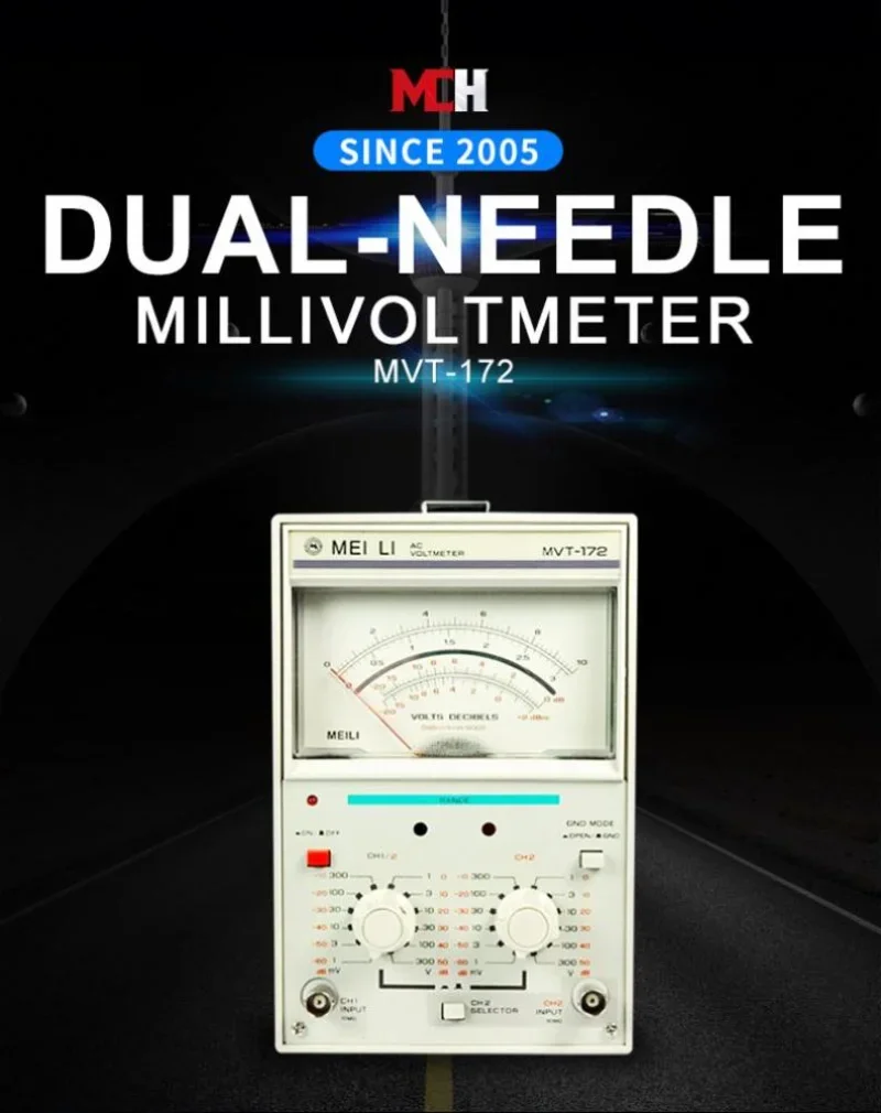 المتقدمة AC110/220 فولت مدخلات الطاقة 2 الإبر 50 هرتز/60 هرتز الجهد متر الرقمية 4 أرقام عرض مليفولتميتر