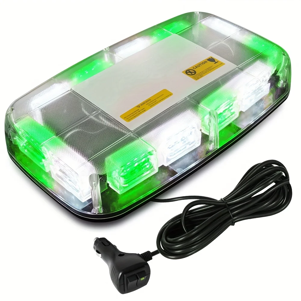 48 شريط إضاءة LED على السطح - منارة وامضة للسلامة في حالات الطوارئ مقاس 11 بوصة لمركبات البناء والشاحنات ومحراث الثلج |   ماجن