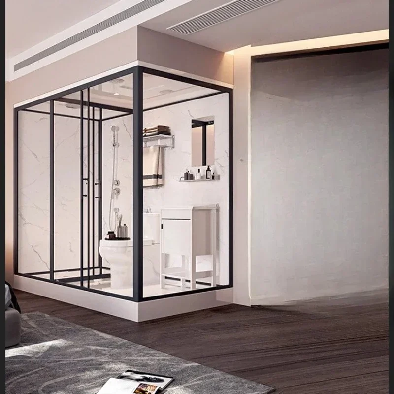 A Integrated1 shower room Integral bathroom Indoor toilet Toilet squatting pit Household rural finished product Bath room