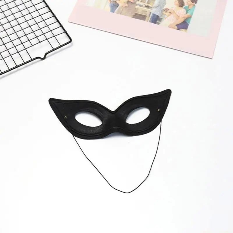 31BF Zachte zwarte kattenoren hoofdband en maskerset voor meisjes Dames Cosplay Evenementkostuumfeesten
