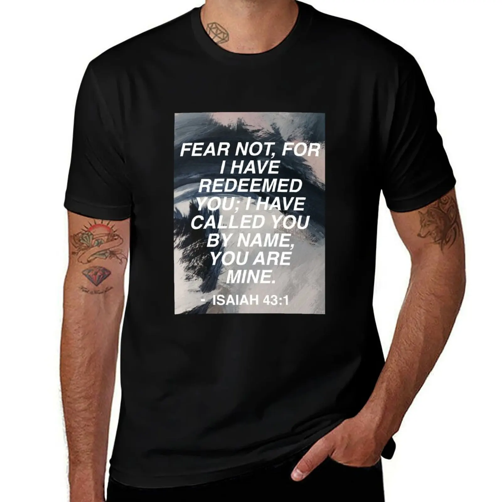 Isaiah 43:1 T-Shirt Minimalist Graphic Tee Shirt T-Shirt