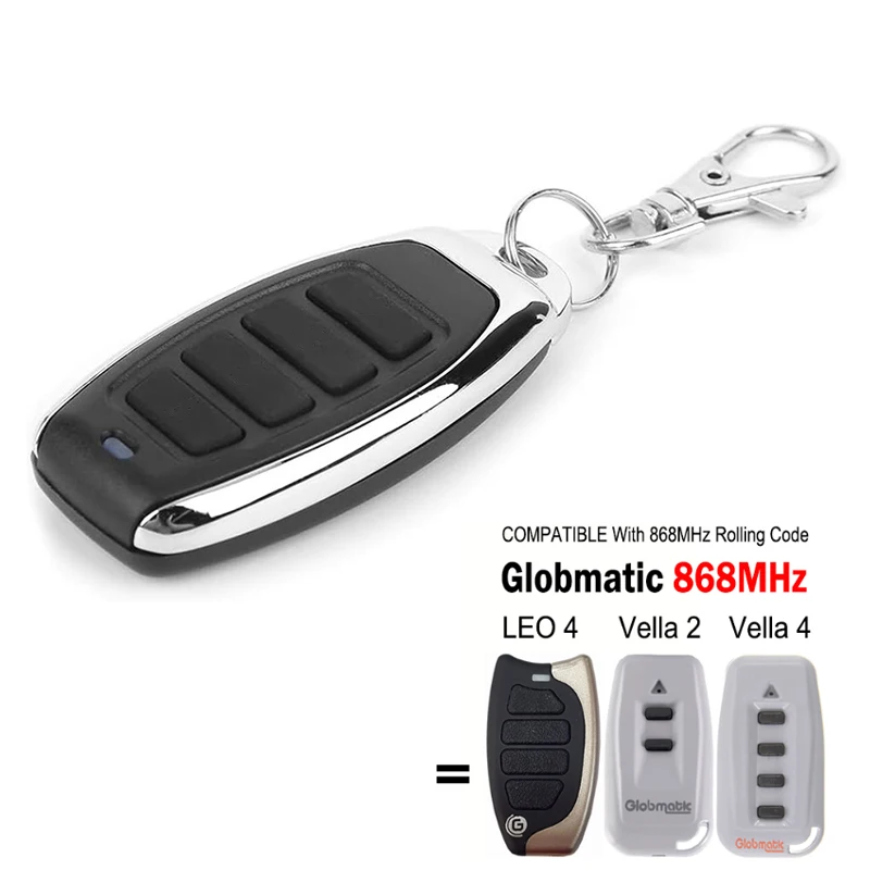 YNG305 Compatible Globmatic Remote Control Globmatic Vella 2 4 LEO 4 868MHz Rolling Code Garage Door Remote Control Gate Opener