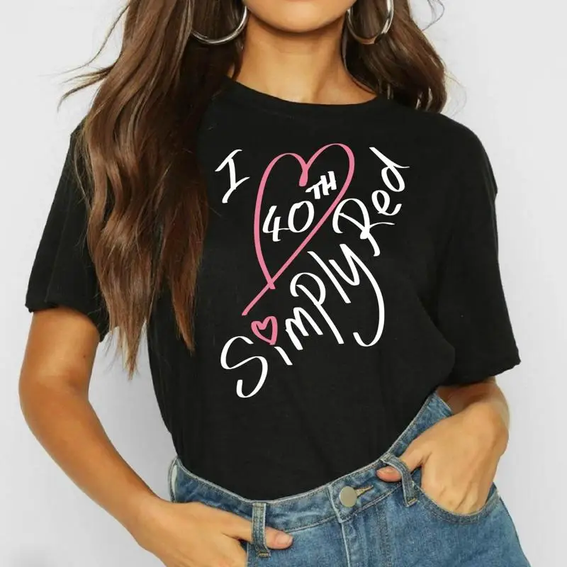 

Simply Red T Shirt I Love 40Th Anniversay Tour 2025 Uk
