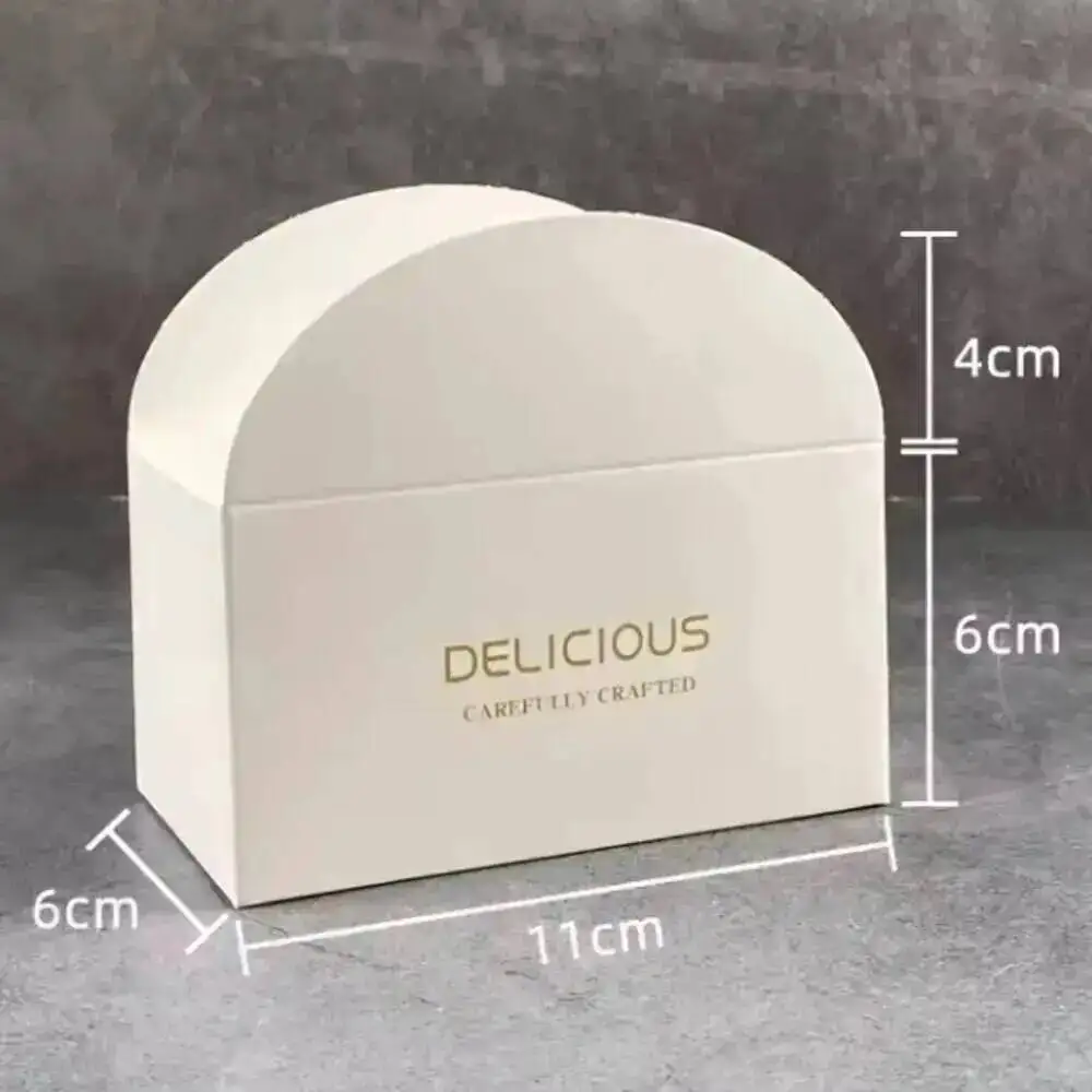 Croissant-Sandwich-Box Kraftpapier Backwaren Brot Donut Verpackungsbox für Bäckerei Frühstück Mittagessen Zubehör 50 Stück/Los – Detail 8