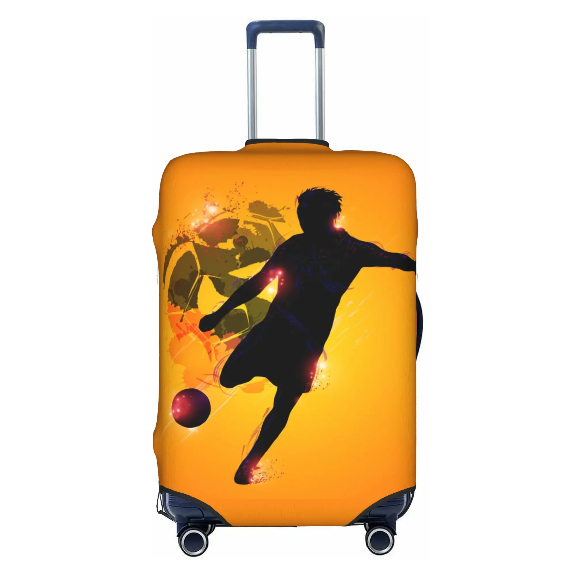 Cool Soccerly Footbally  Luggage Cover Protector Cute  Travel Suitcase Protective Cover for 18-32 Inch