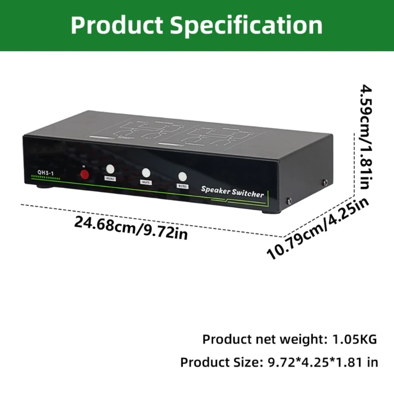 Hochwertige Sound-Sound-Switcher-Anschlüsse, Schaltfestigkeit, Metallkonstruktion D46B