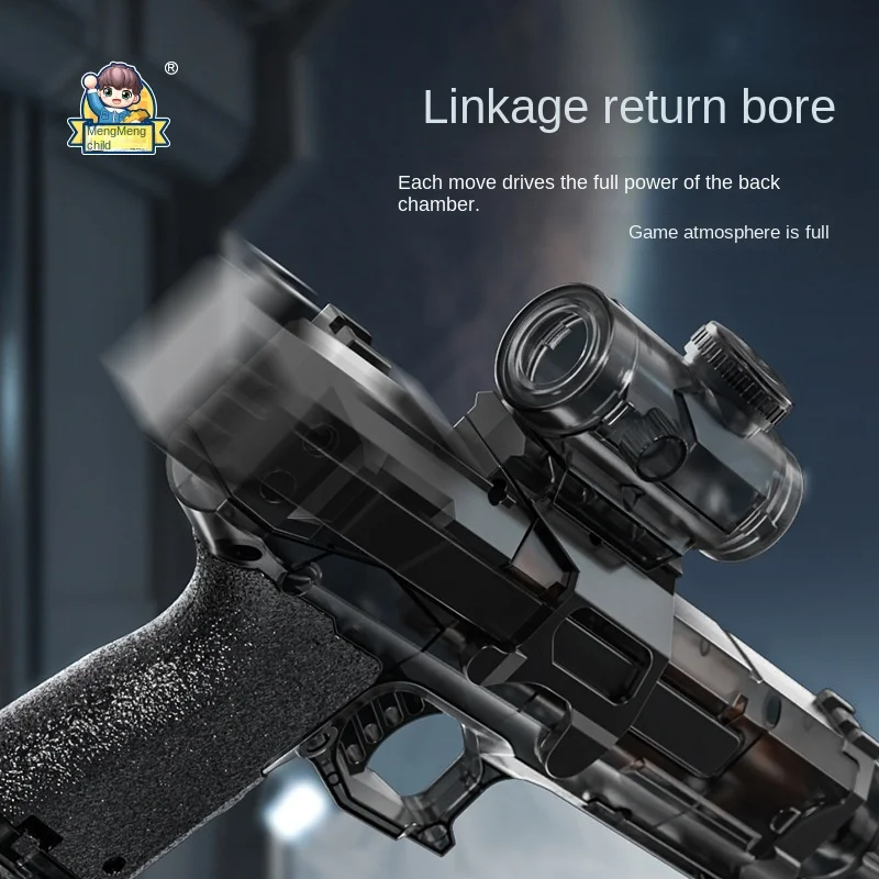 New Electric Water Gun With light Sprays Flame Effect Continuously High-pressure Powerful Outdoor Water Gun Toys wasserpistole