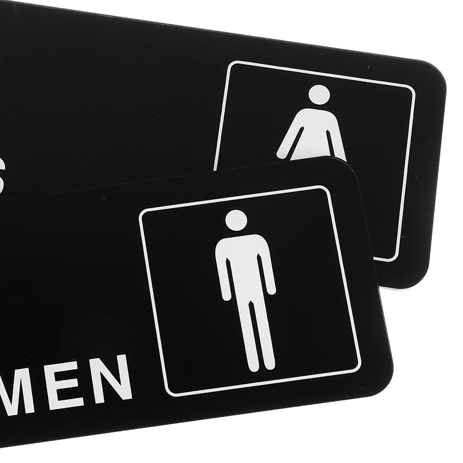 السيدات السادة مرحاض تسجيل 2 قطعة لوحة باب المرحاض الاكريليك للأعمال دليل الحمام تسجيل لشريط فندق مكتب