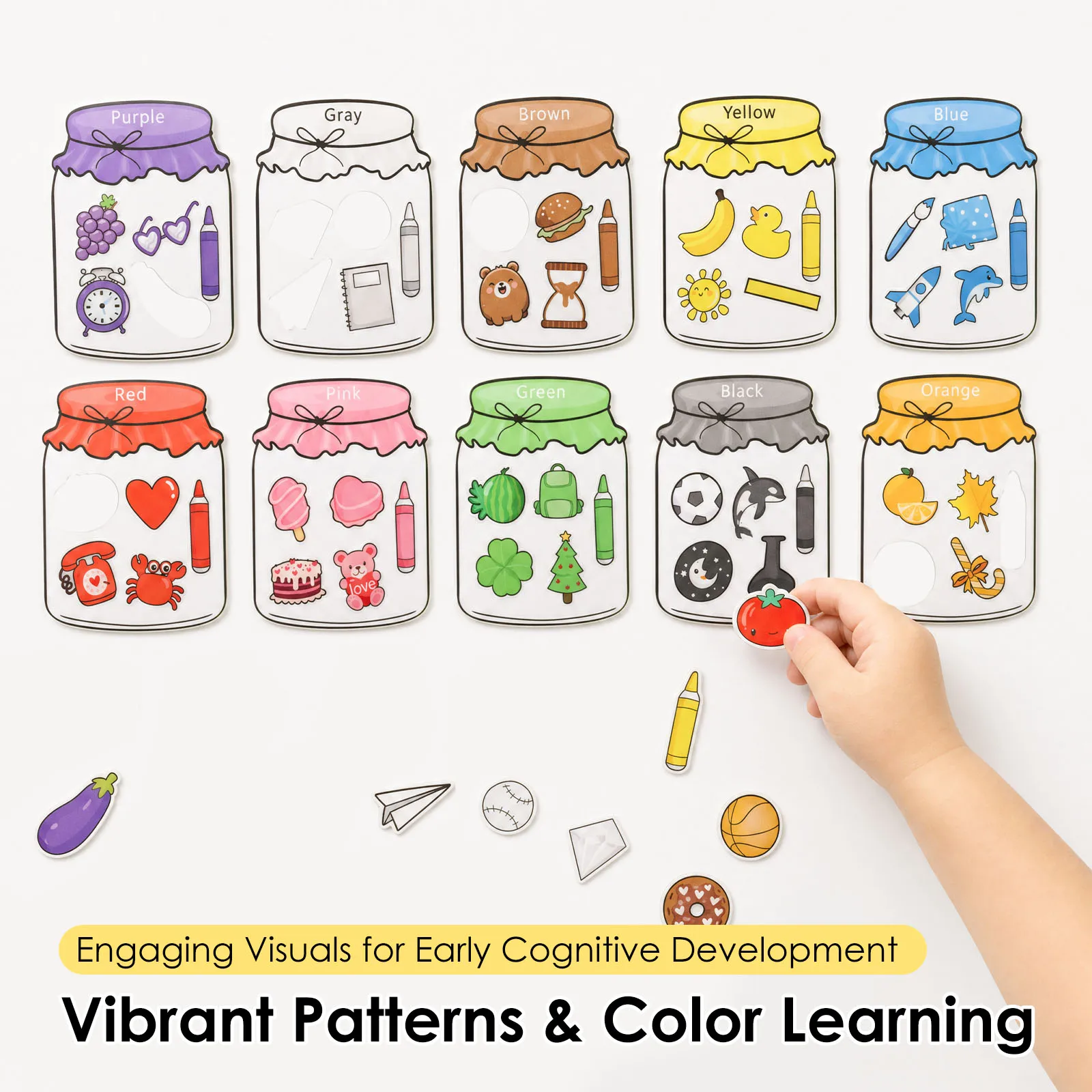 12/10Pcs Magnetic Sorting Toy Fridge Magnet Color Shape Sorting Cognition Sticker for Refrigerator Whiteboard Kid Enlightenment