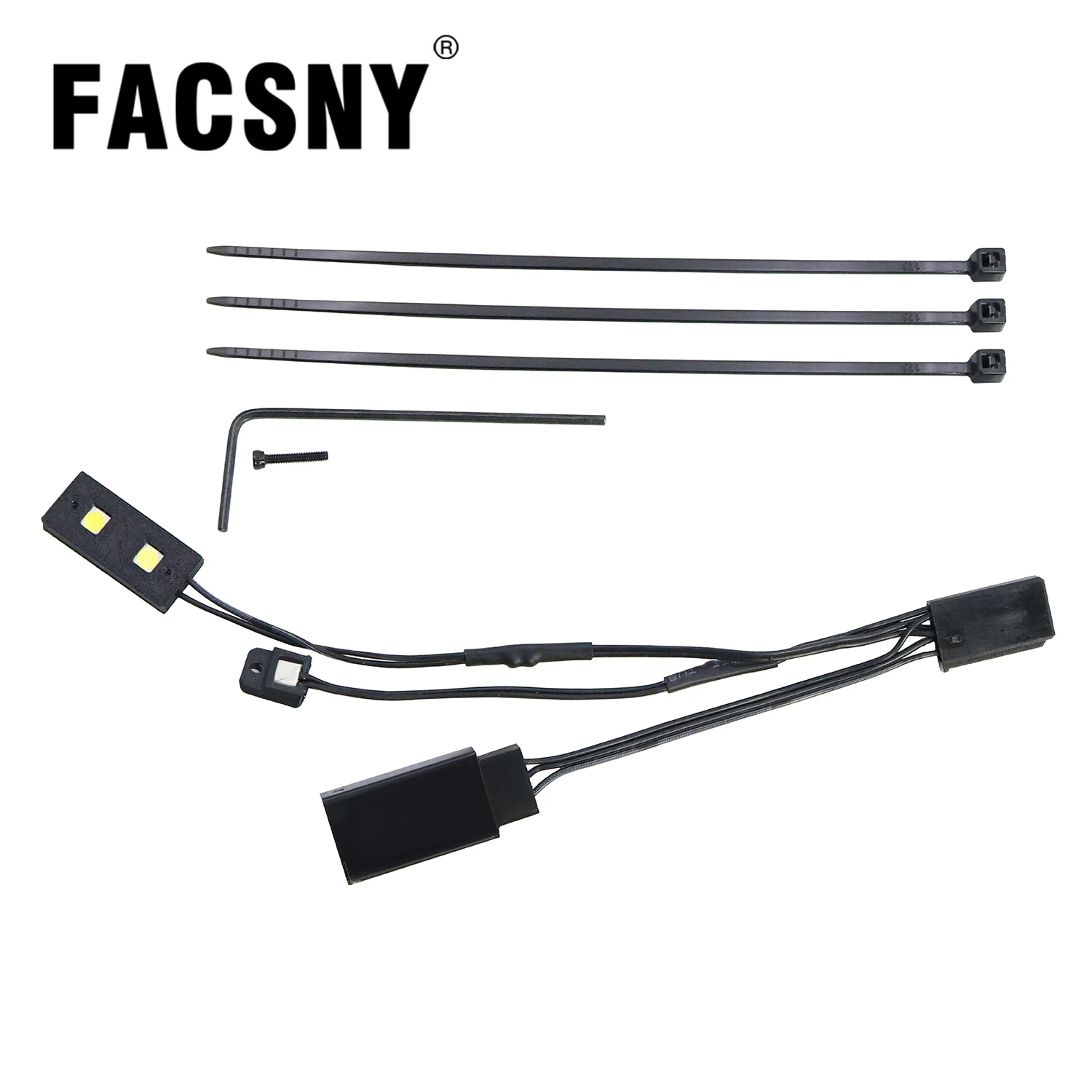 Front And Rear Lighting System Headlight Taillight LED Light Set For Losi 1/28 Micro-T 2S 2WD RTR Specialized RC Truck Parts