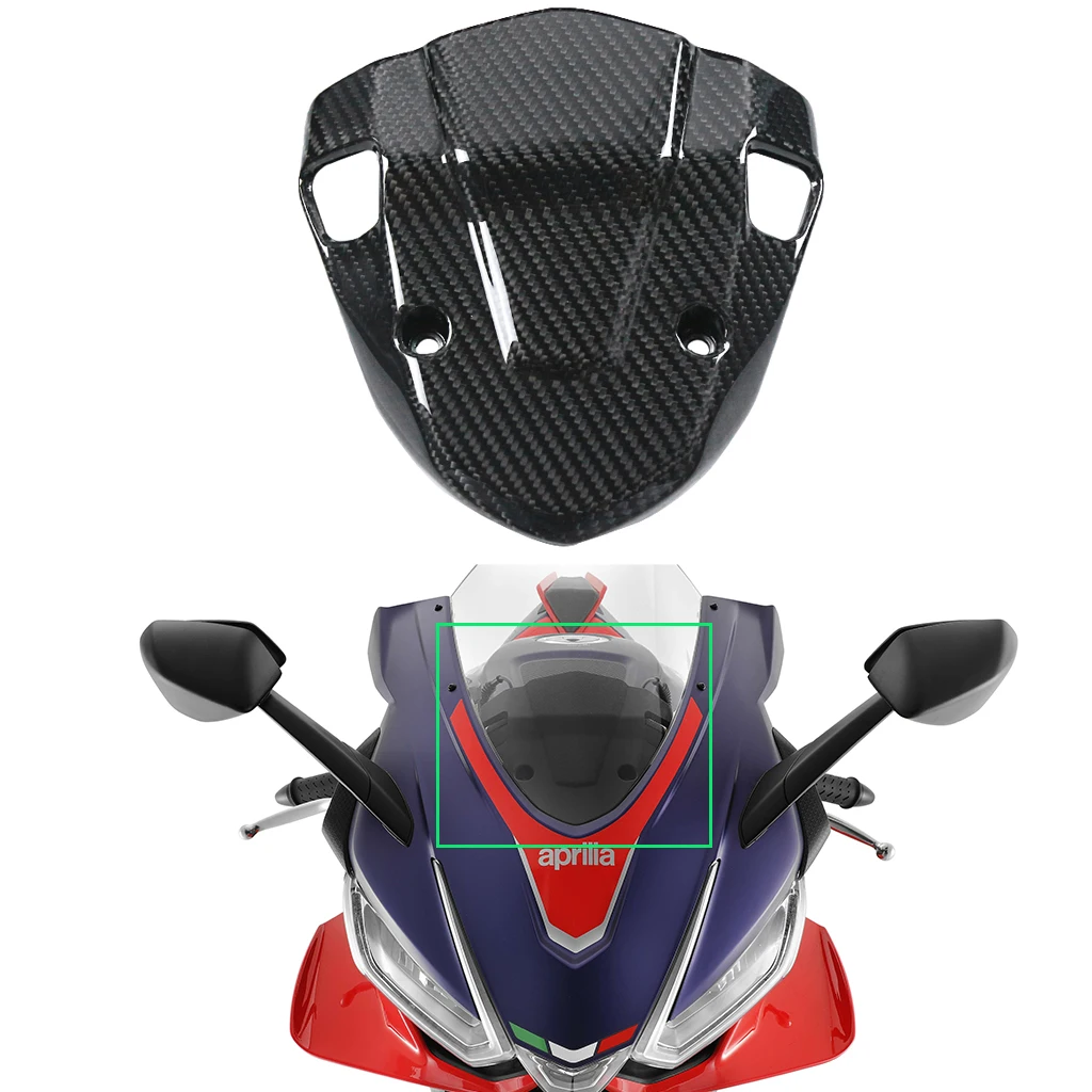 

For Aprilia RSV4 2021 2022 + Motorcycle Accessories 3k Carbon Fiber Headstock Inner Plate Fairing Part Kit Panels Cover