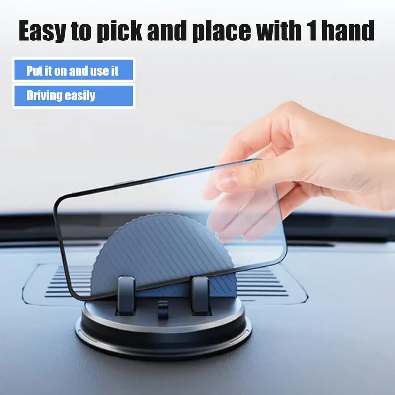 

Dash Mount Phone Holder Adjustable Smartphone Mount Anti-Slip Dashboard Navigation Bracket Multifunctional Suction Cup Mobile