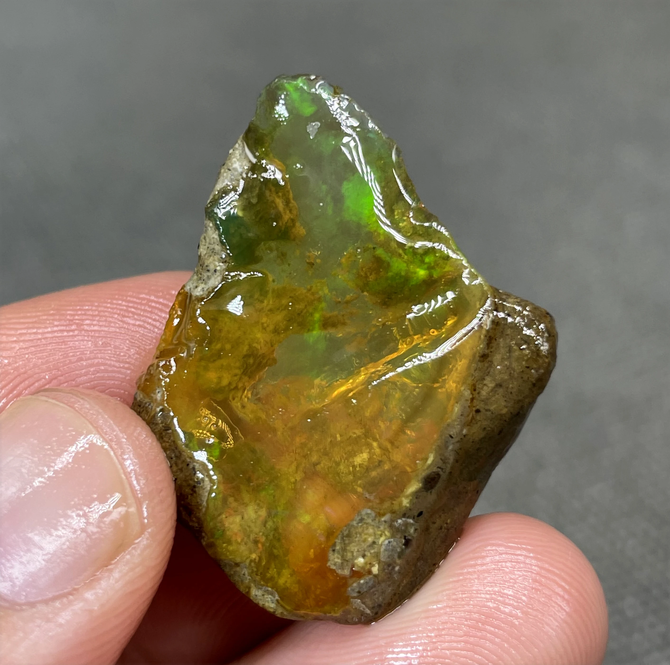 BEST COLOR! 7g natural rare color Ethiopia water Opal gem mineral specimen stones and crystals healing crystals quartz