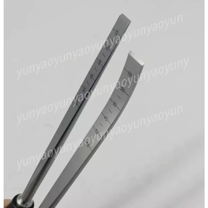 Orthopedic Osteotome with Depth Markings, Curved Blade Chisel for Hip Knee Surgery