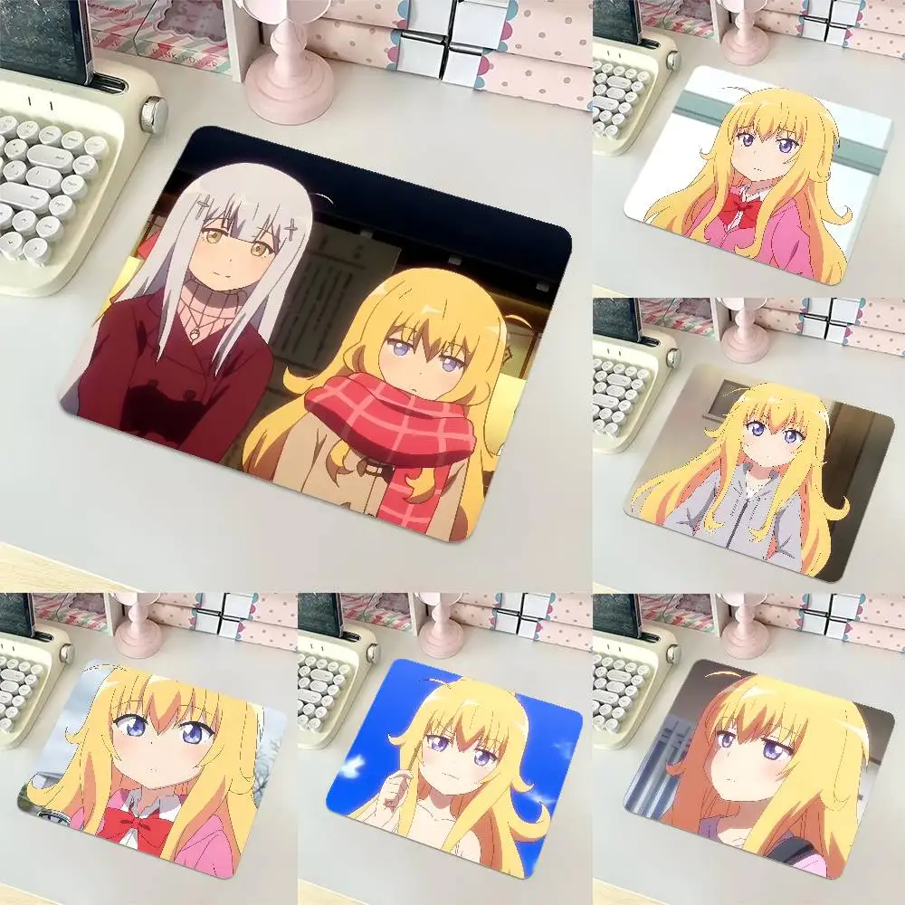 Gabriel Dropout Mousepad Small LockEdge Mouse Pad For Gamers Computer Desk Pad Rectangular Anti-slip Rubber