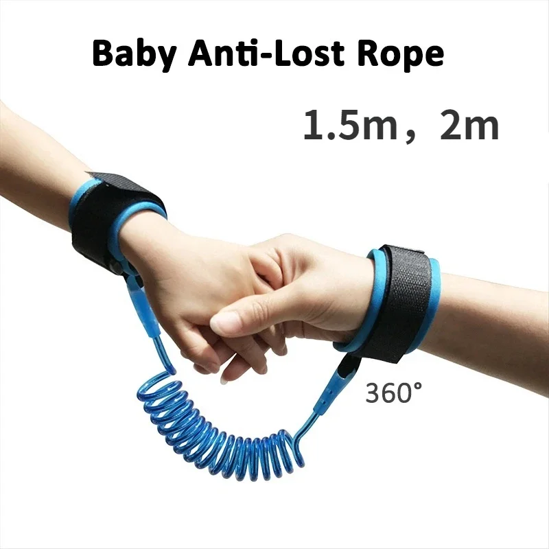 1.5-2m Child Anti Lost Safety Wrist Link Traction Rope Baby Safety Harness Strap Child Lost Strap Baby Belt Baby Accessories