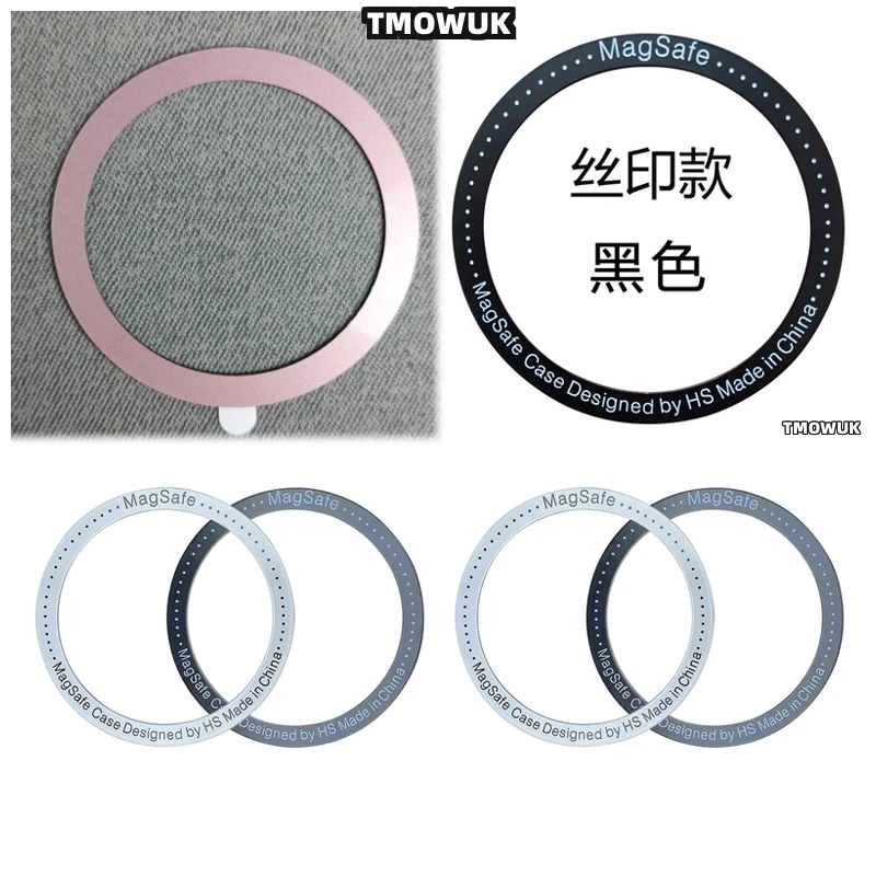 

For IPhone 13 14 15 16 Pro Max Plus Mini For Magsafe - Metal Plate Ring Sticker For Enhanced Magsafe Wireless Charging