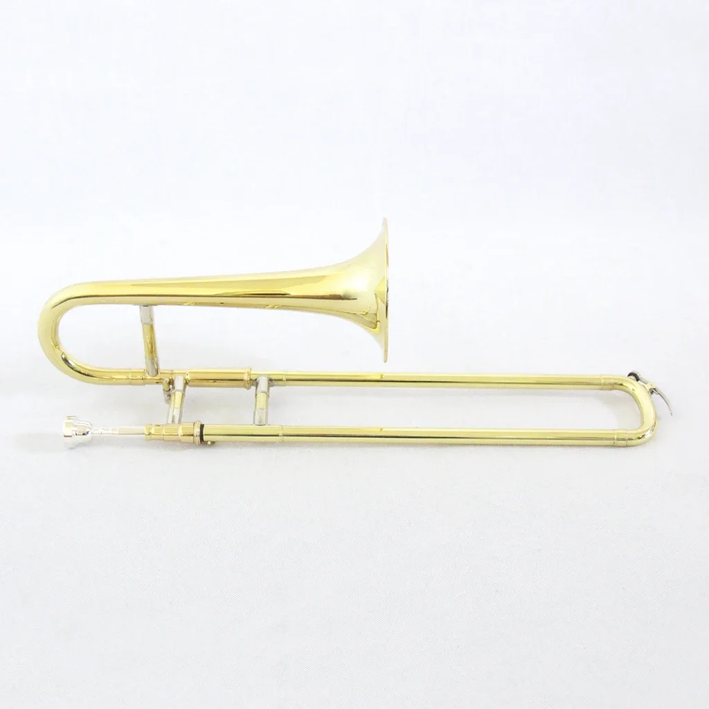 High quality brass instruments chinese professional trombone instrument Gold Lacquer Soprano Trombone