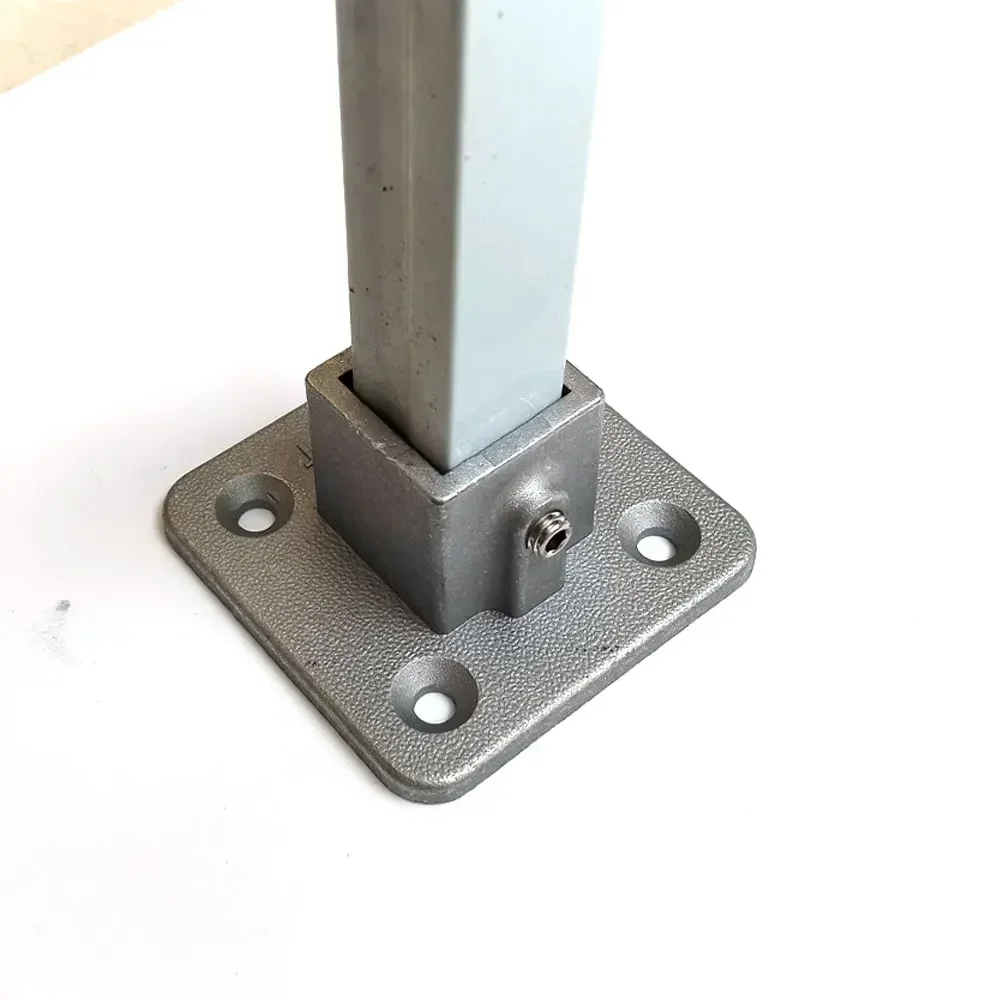 20x20 Square Pipe Connector Buckle Elbow Pipe Plug Fixed Buckle Flange Seat Square Steel Galvanized Square Pipe Without Welding.