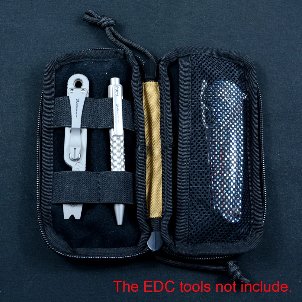 Y-START Knife Sheath Multifunctional Nylon Pouch Khaki Brown for Knife EDC Carrying MP02