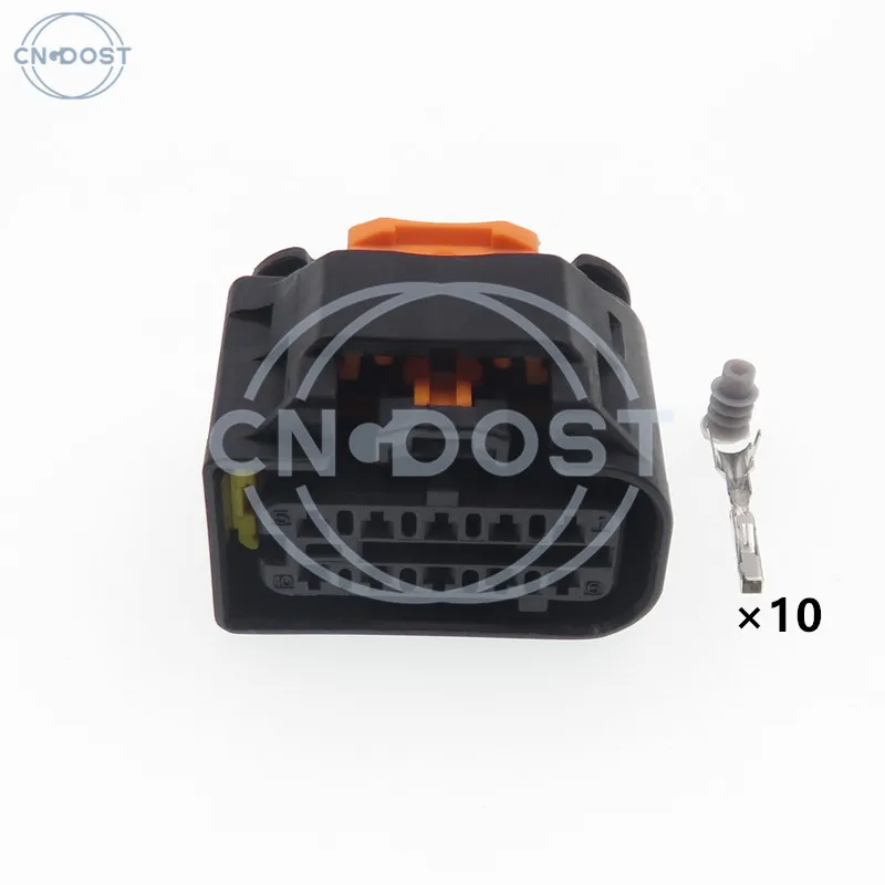 1 Set 10 Pin 1801600-1 1801606-1 Automotive Headlight Socket AC Assembly Auto Waterproof Plug For Peugeot