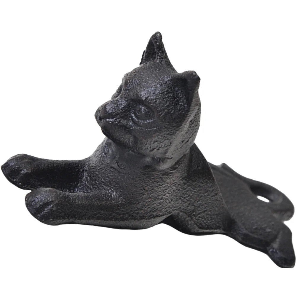 

Cast Iron Cat Door Stop Vintage Decor Stopper Wedge Doorstop Retro Wrought