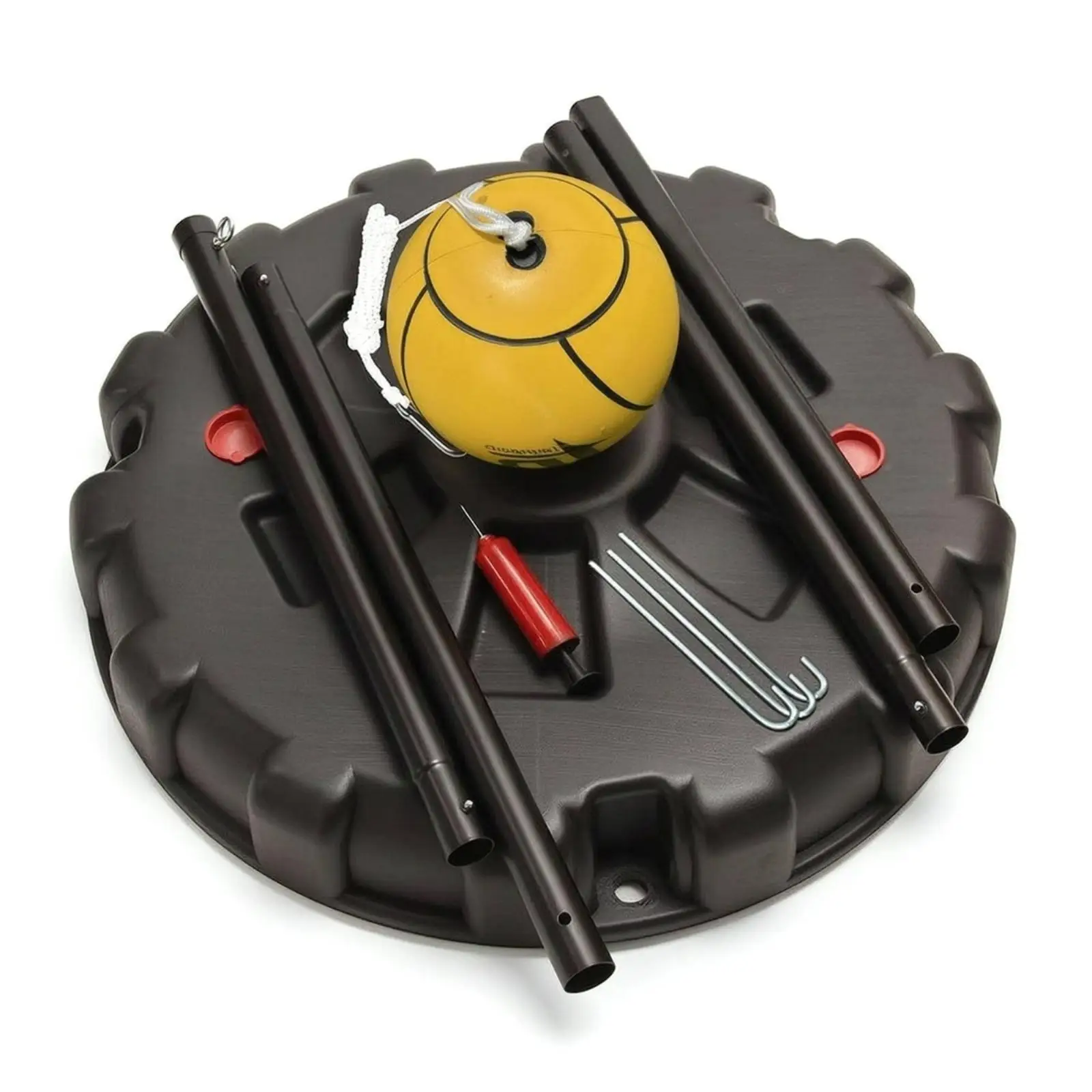 Tetherball Training Set Fillable Tetherball Set with Base Outdoor for Patios