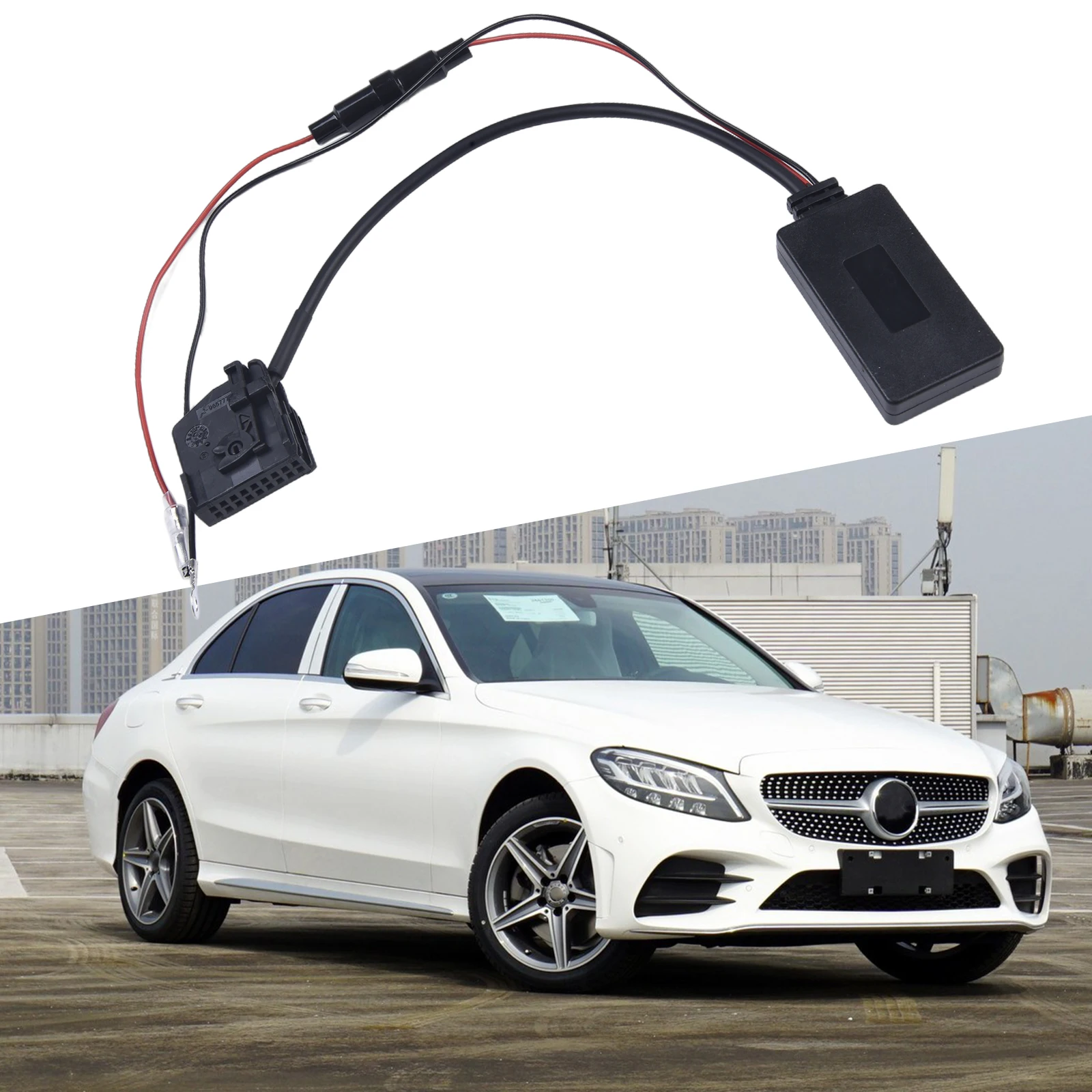 Auxiliary Adapter Cable for Mercedes Comand APS 2 0 220 Compatible with Models W211 W203 for Car Audio Connection