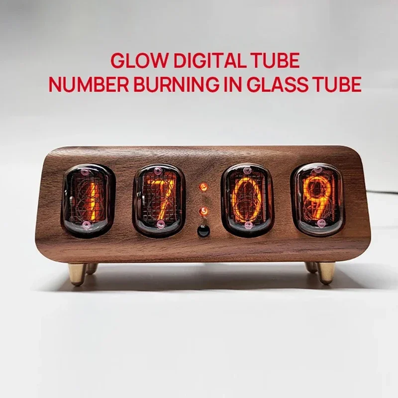 Retro Nixie Tube Digital Clock Creative Electronic Table Clocks Nordic Living Room Decoration Ornaments Smart Bluetooth Control