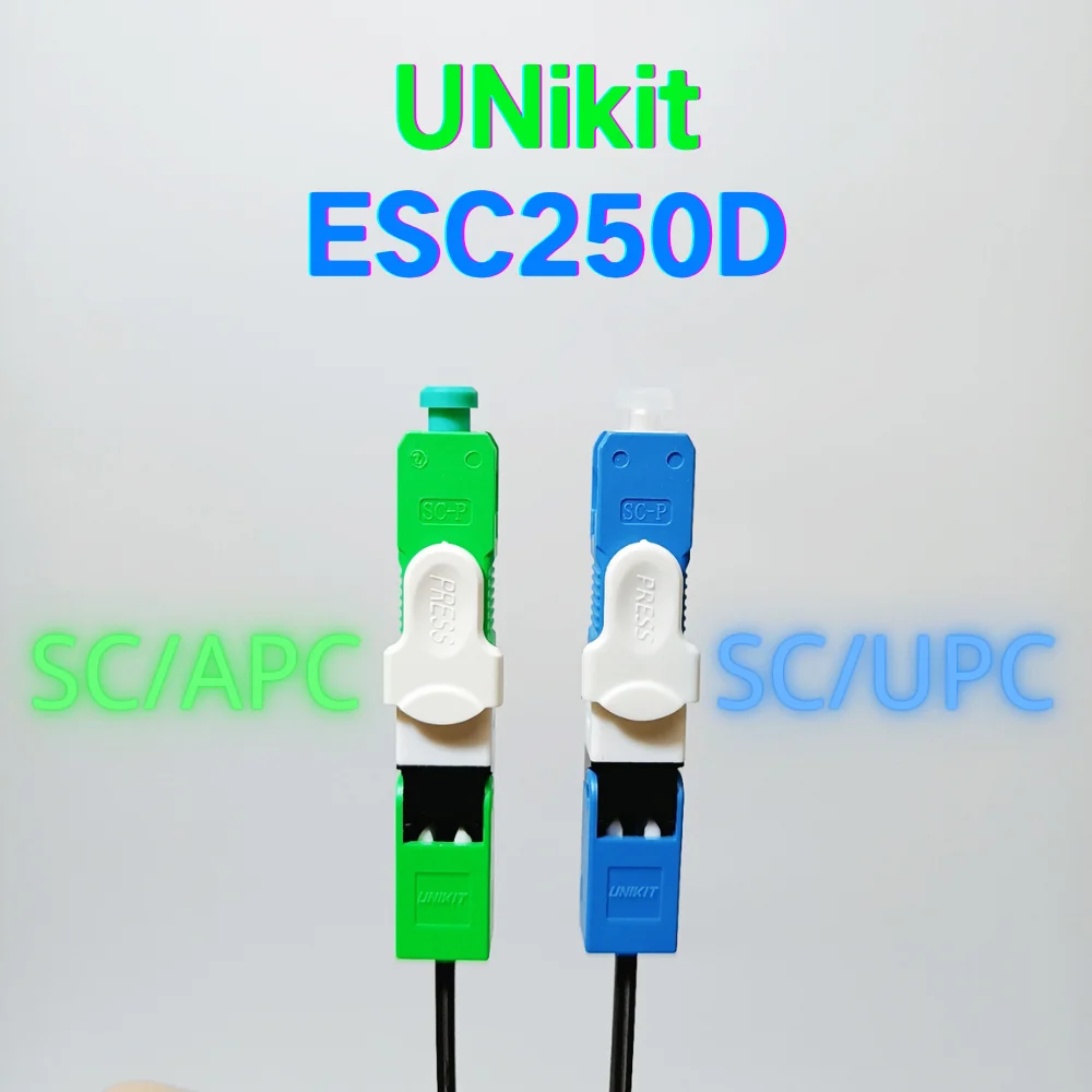 

Аутентичный бренд UNIKIT ESC250D SC/APC SC UPC оптоволоконный быстрый соединитель FTTH SC/UPC Одномодовый Оптический быстрый соединитель